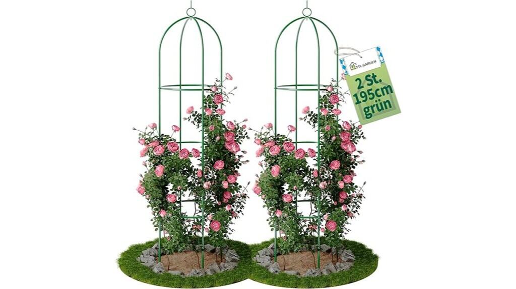 garten obelisk trellis rezension